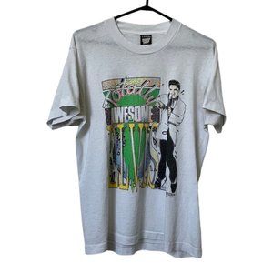 Vintage 1987 Screen Stars Best Paper Thin Distressed Single Stitch Elvis Tshirt